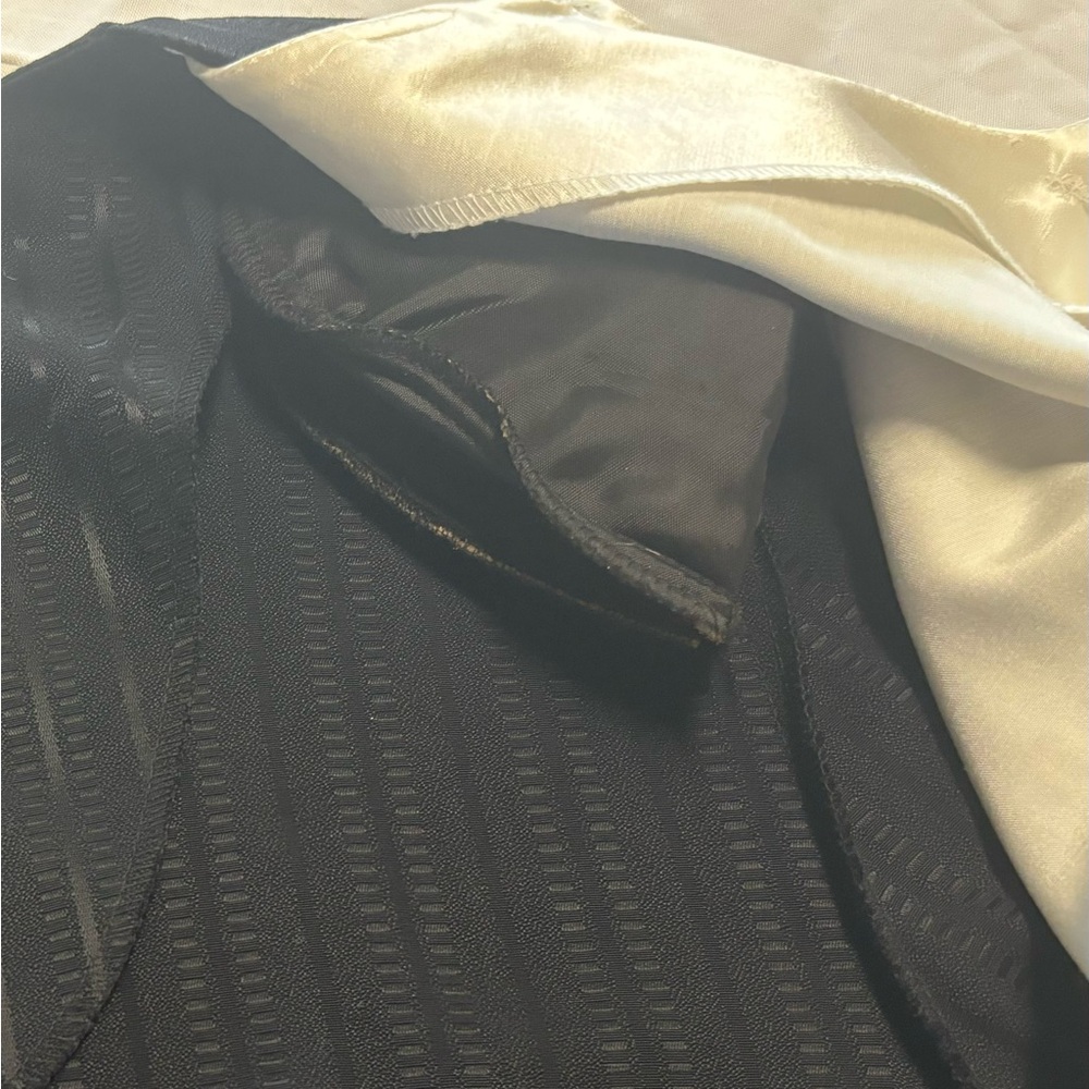 Vintage Perceptions by Irene‎ B Blazer Black with Beige Size 10 - Picture 14 of 16